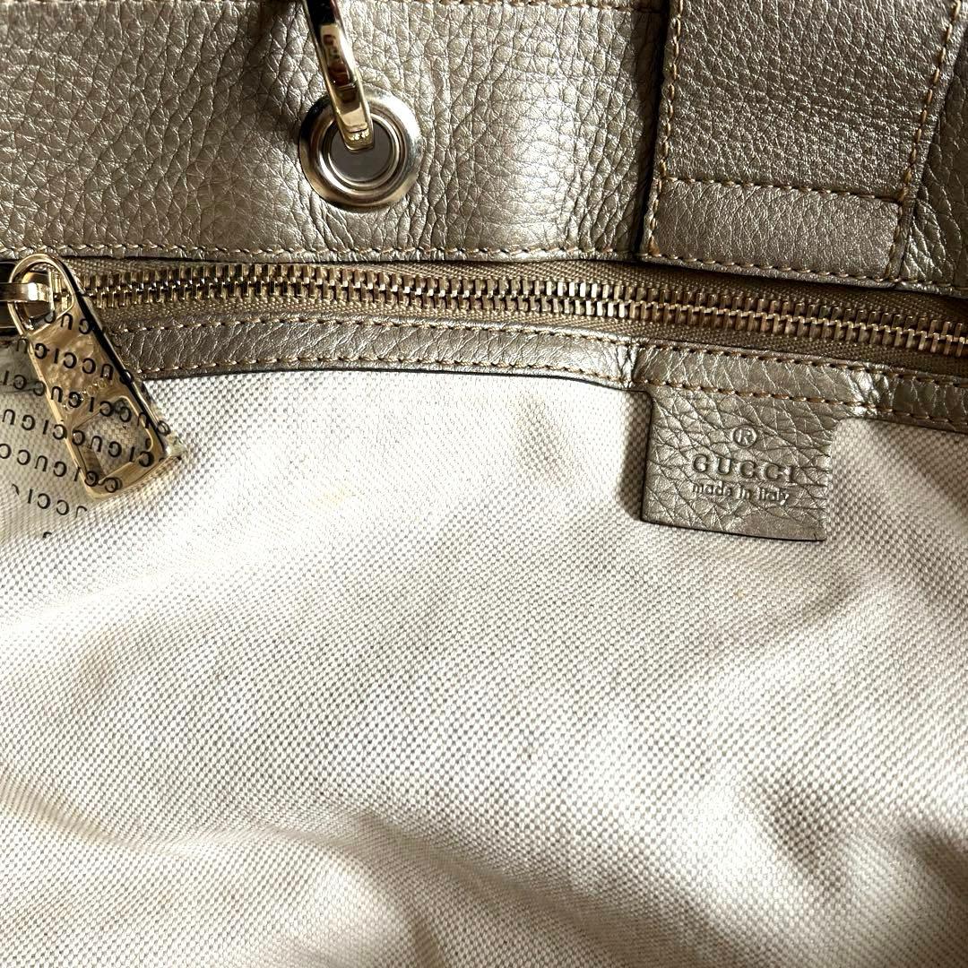 GUCCI グッチ バンブーショッパーラージトート トートバッグ レザー