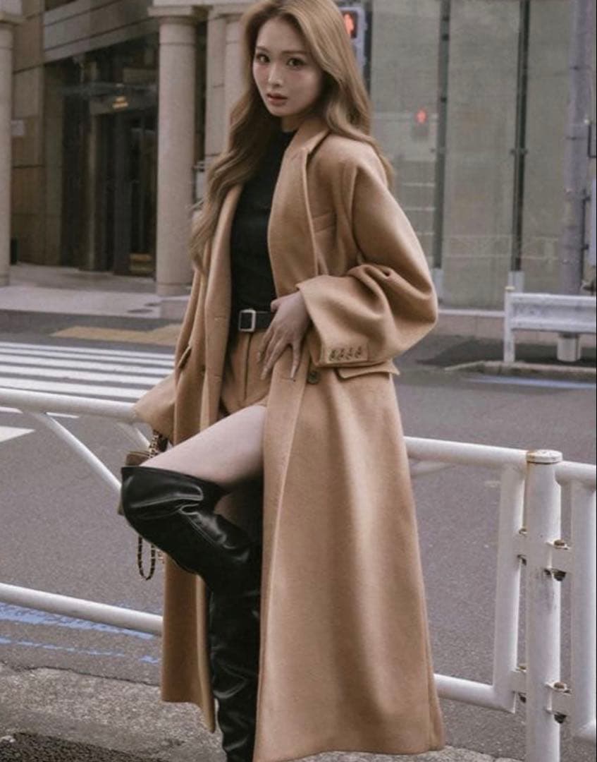 Dairch ダーリッチ　ダブルロングチェスターコート　コート　アウター