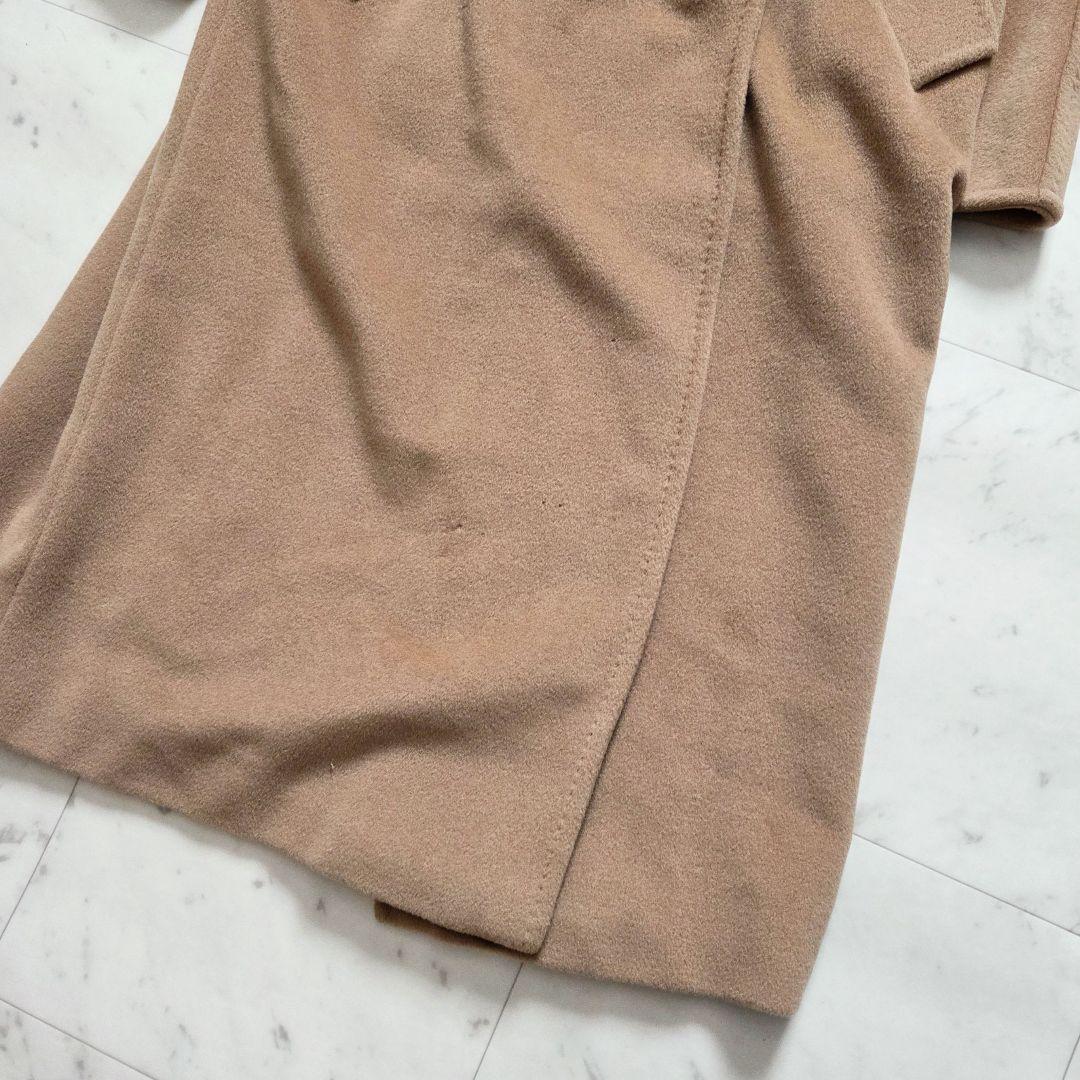 MaxMara ベージュ ダブルブレスト アイコンロングコート　カシミヤ　白タグ