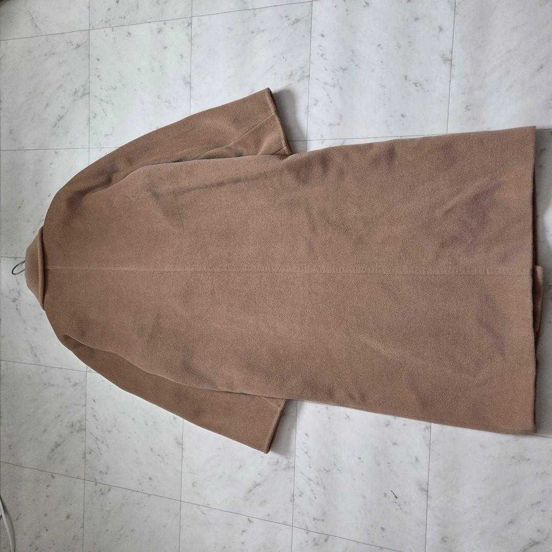 MaxMara ベージュ ダブルブレスト アイコンロングコート　カシミヤ　白タグ