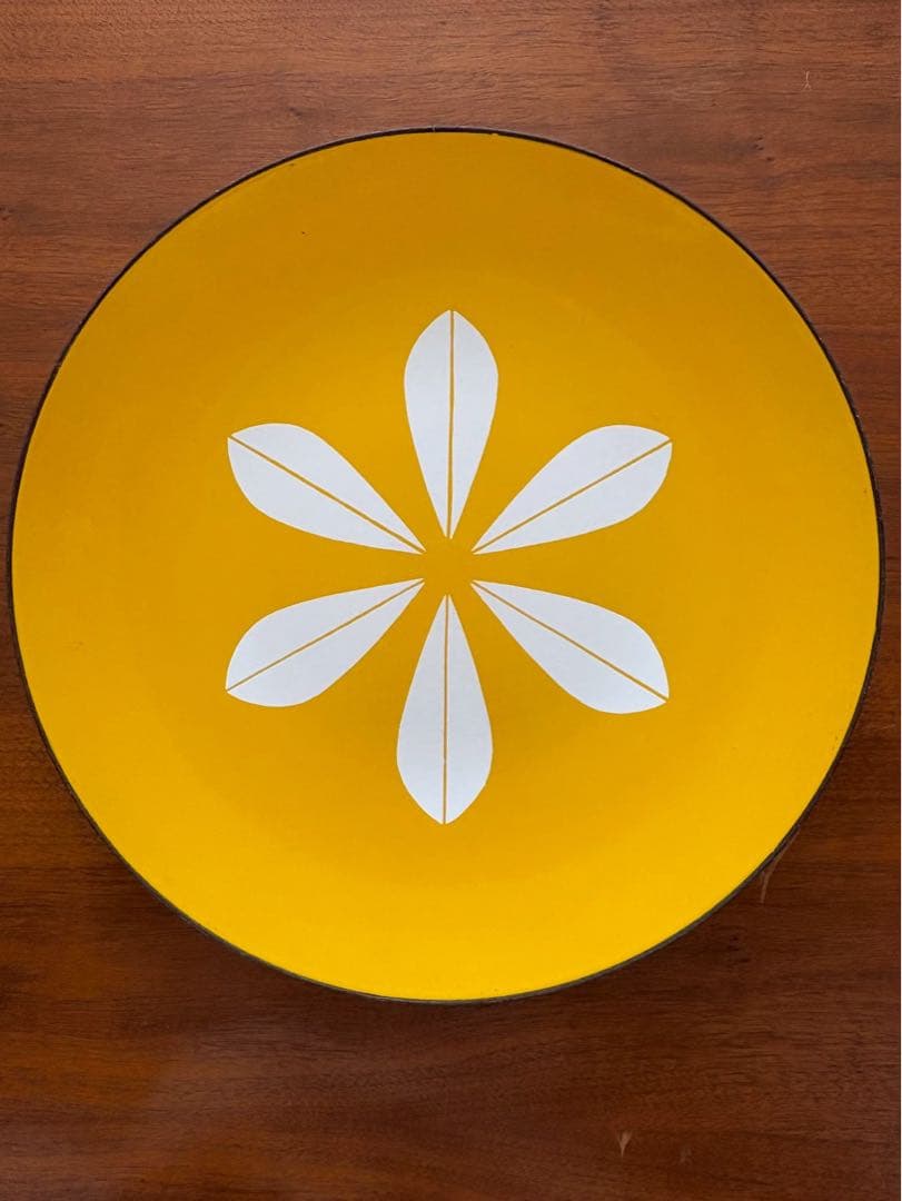 キャサリンホルムホーロープレート皿＊イエロー