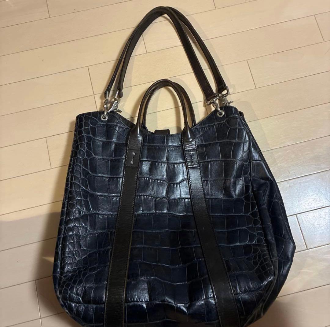 ダニエルアンドボブ 2way クロドーロ クロコ型押 トート A4可