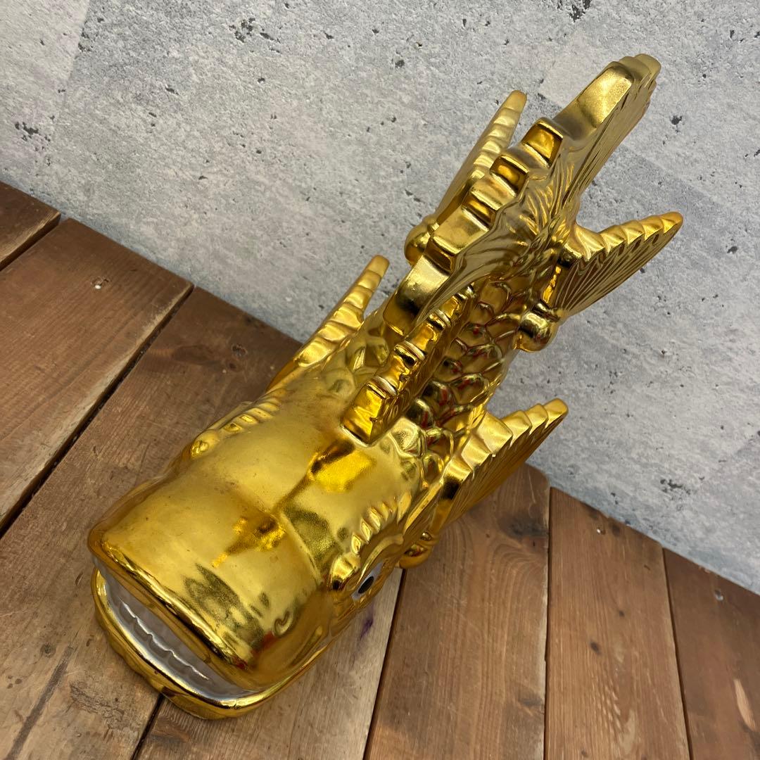 レトロ 陶器製 金のシャチホコ 金鯱 名古屋城 天守閣 守り神 縁起物 置物