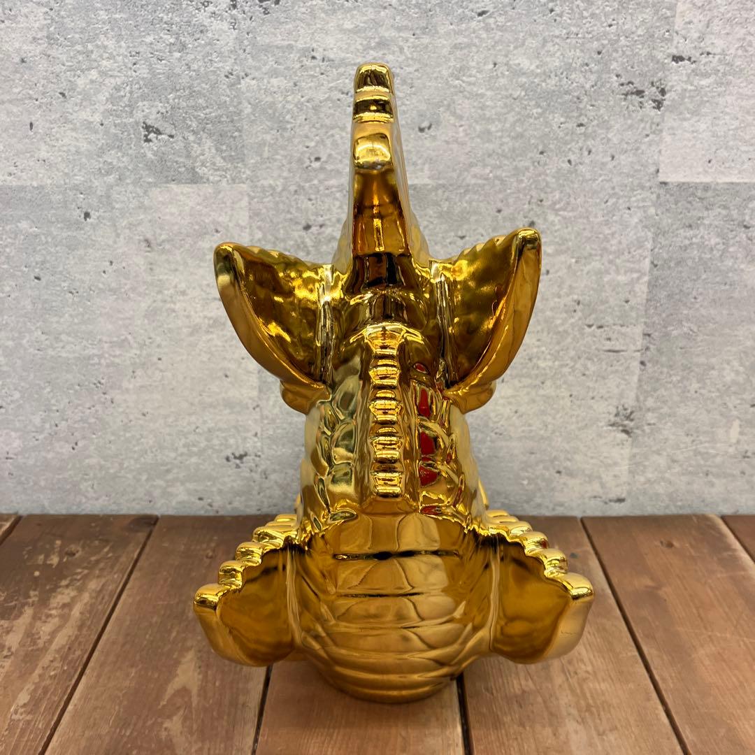 レトロ 陶器製 金のシャチホコ 金鯱 名古屋城 天守閣 守り神 縁起物 置物