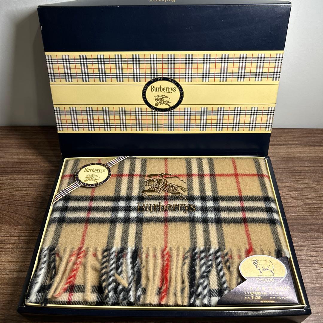 Burberrys ウール100% 膝掛け
