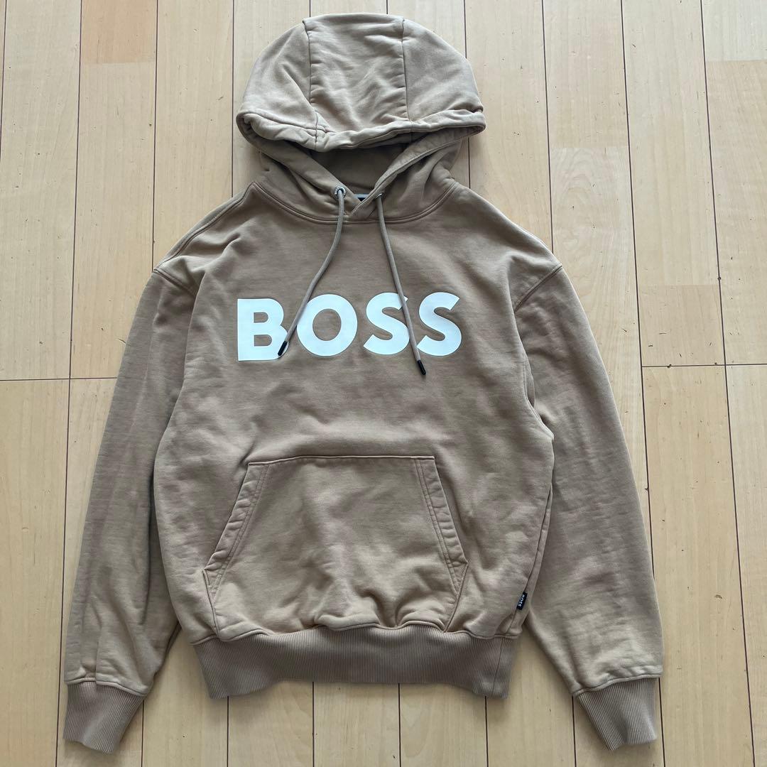 HUGO BOSS ヒューゴボス　パーカー　プルオーバー　ベージュ　XSサイズ