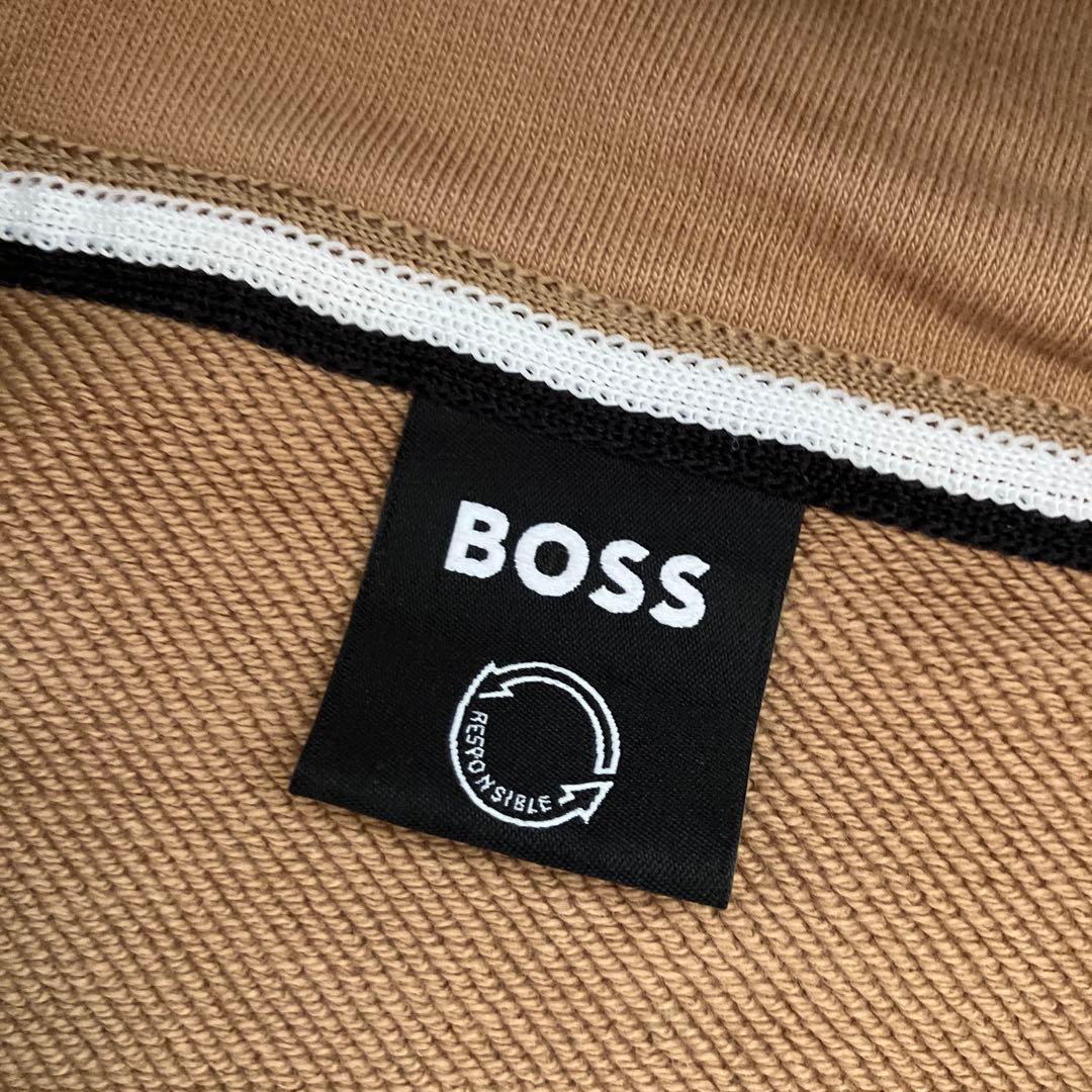 HUGO BOSS ヒューゴボス　パーカー　プルオーバー　ベージュ　XSサイズ