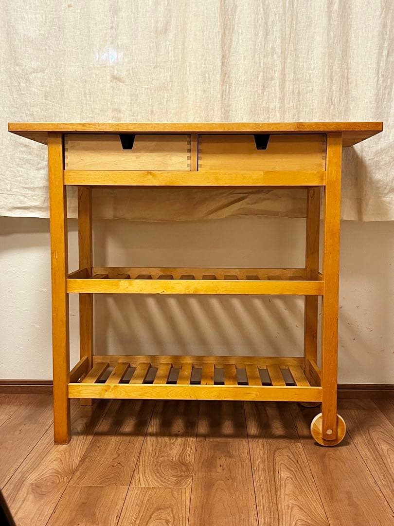 IKEA イケア フォルホイア　キッチンワゴン 木製