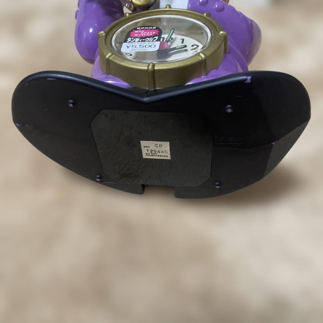 80'sダンディーウルフ　目覚まし時計　キャラクター置き時計　からくり