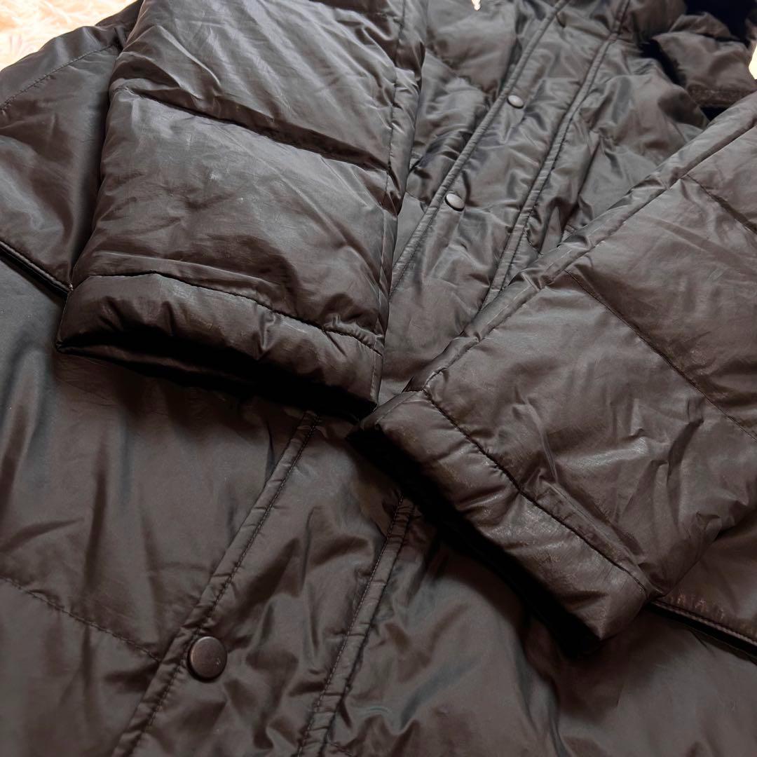 【美品】PUMA　プーマ　ダウン　2way ベンチコート　ロング　黒　サイズ感L