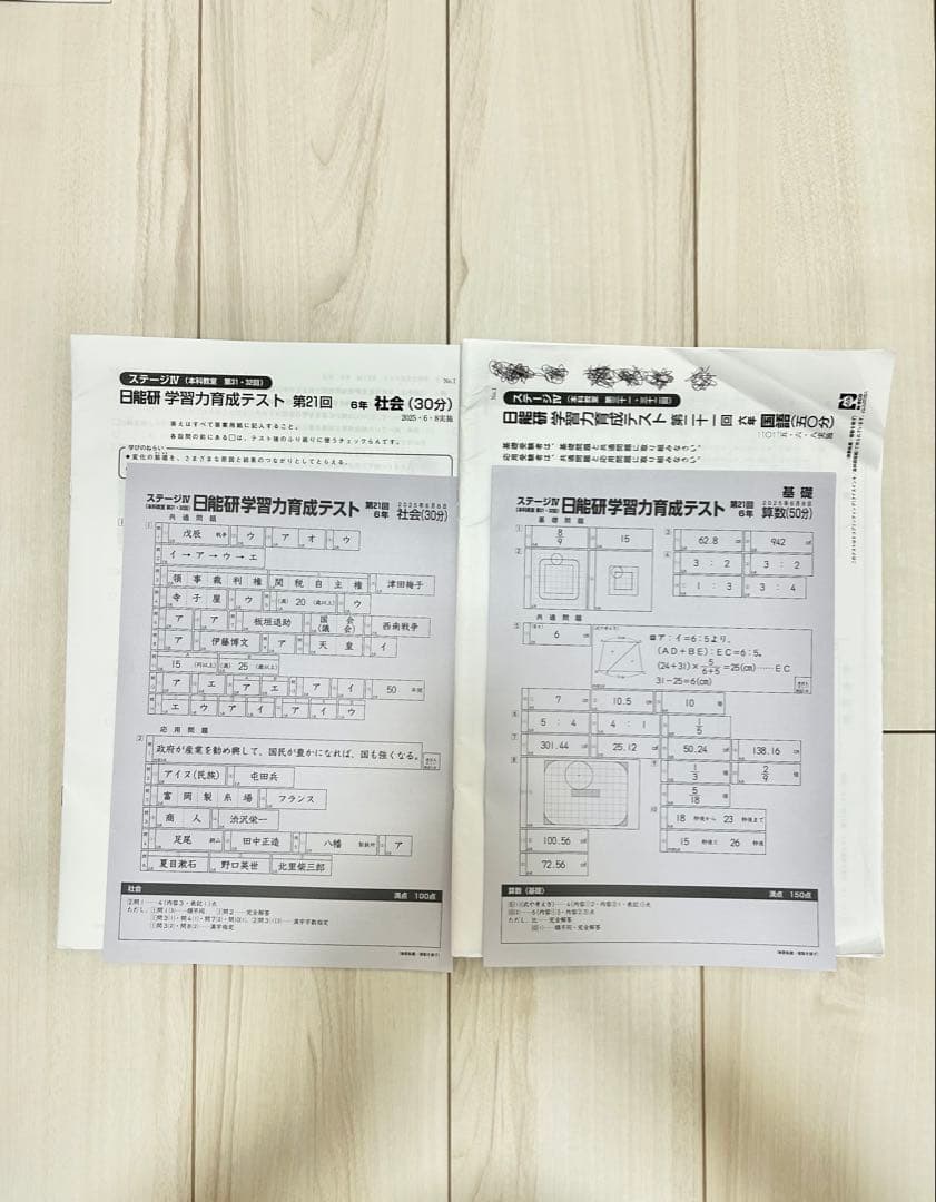 日能研 育成テスト★6年 前期(6/8までの12回分) 2025年度 最新版★