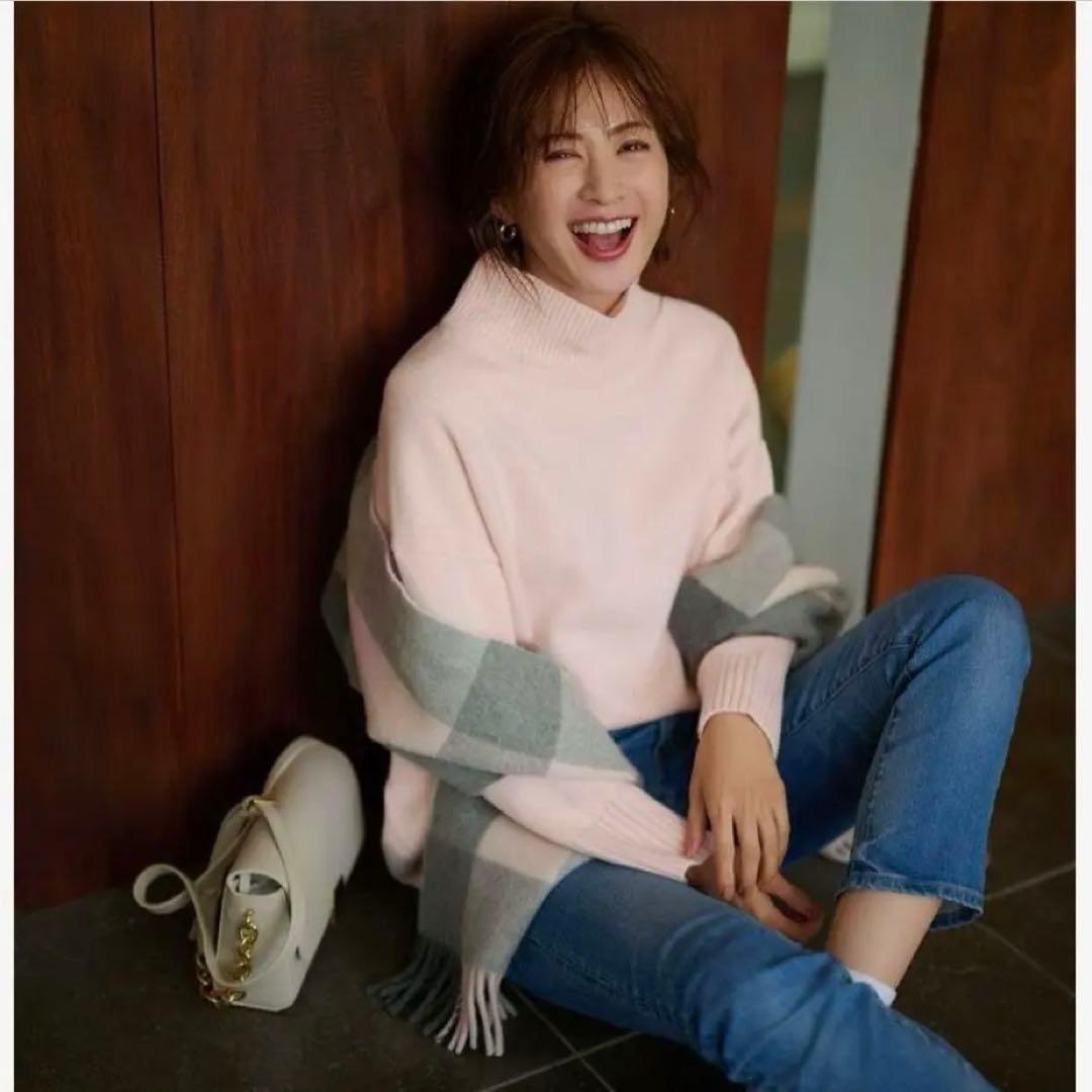 完売　23区 S ウールカシミヤブレンド スタンドネック ニット ¥19,910