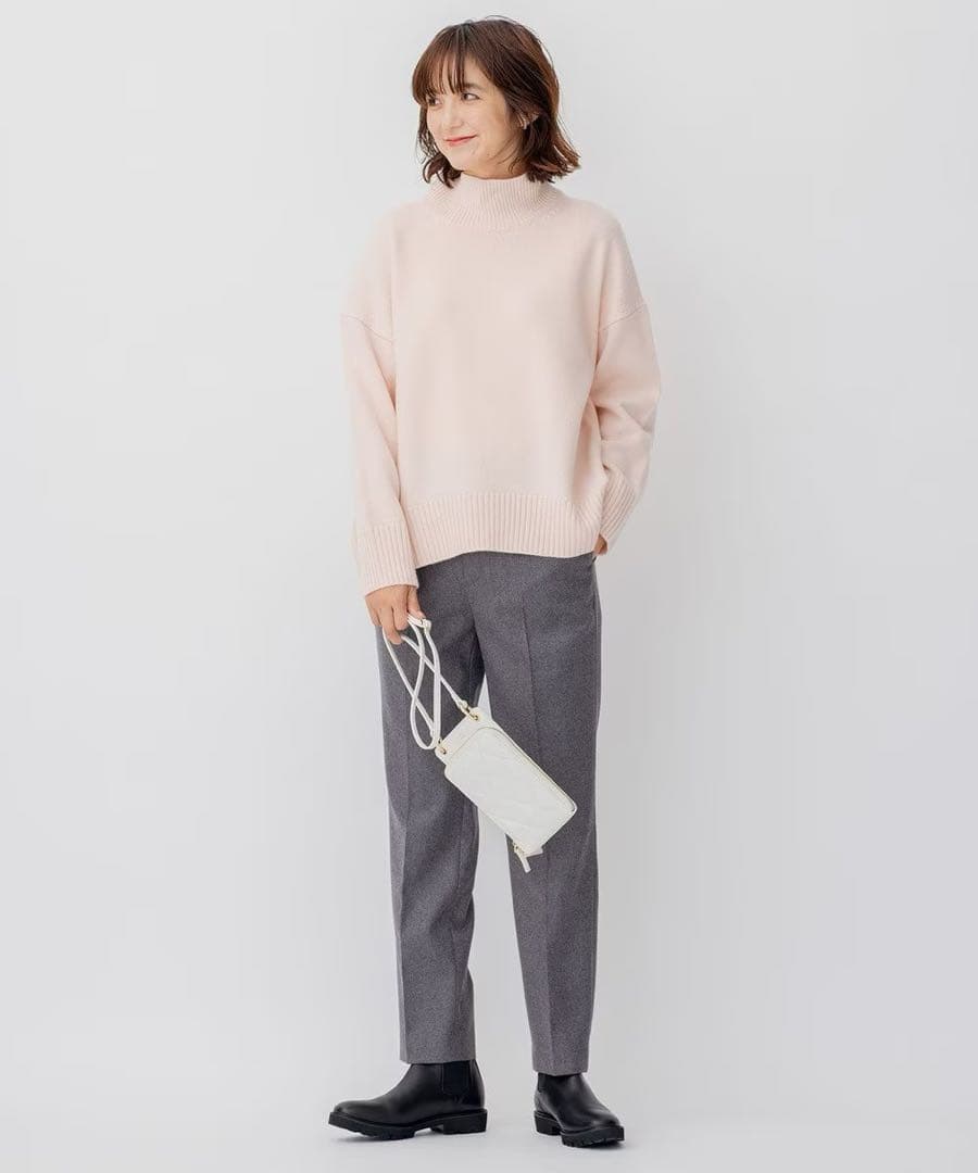 完売　23区 S ウールカシミヤブレンド スタンドネック ニット ¥19,910