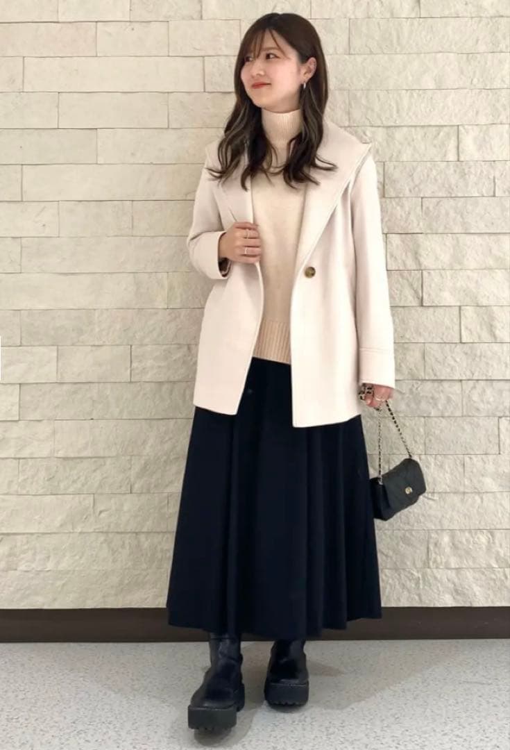 完売　23区 S ウールカシミヤブレンド スタンドネック ニット ¥19,910