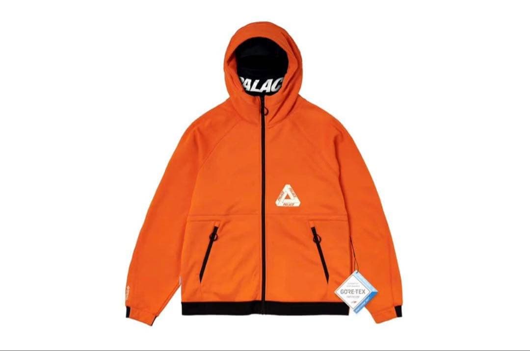 美品PALACE ゴアテックス　マスクド　ソフトシェル　ジャケット　オレンジ　L