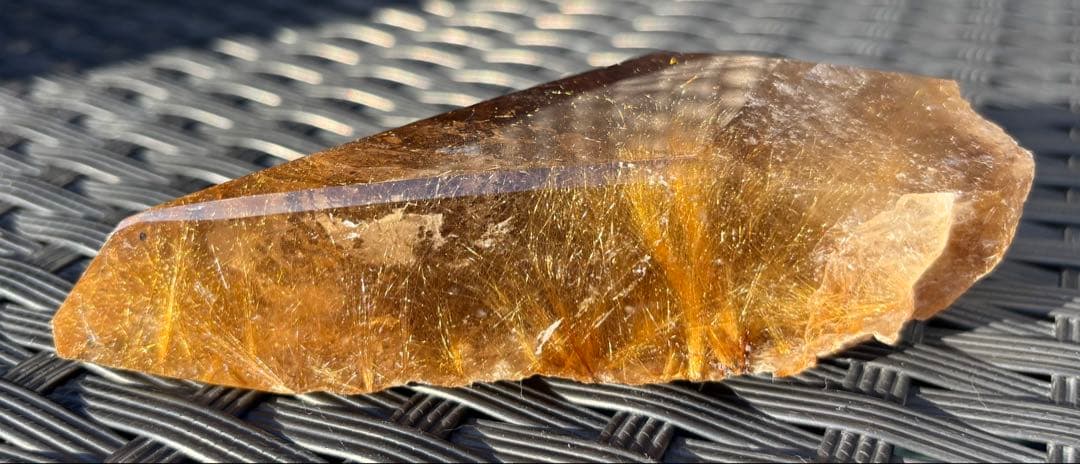 【天然石】ゴールドルチルクウォーツ　タイタンルチルクウォーツ⑤