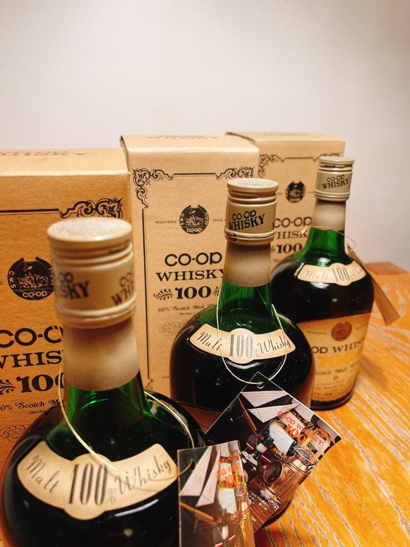 箱付未開栓 コープ ウイスキー 100 スコッチ モルト ウイスキー 特級 ３本