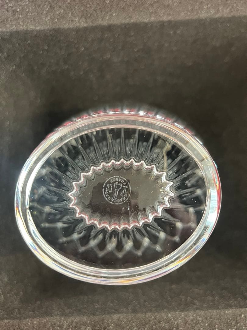 Baccarat クリスタル花瓶 直径約10cm