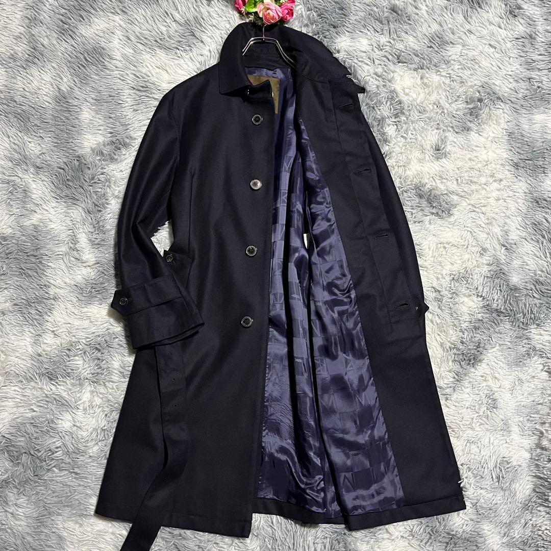 美品　マッキントッシュ ダンケルド ロロピアーナ　トレンチコート ネイビー　40