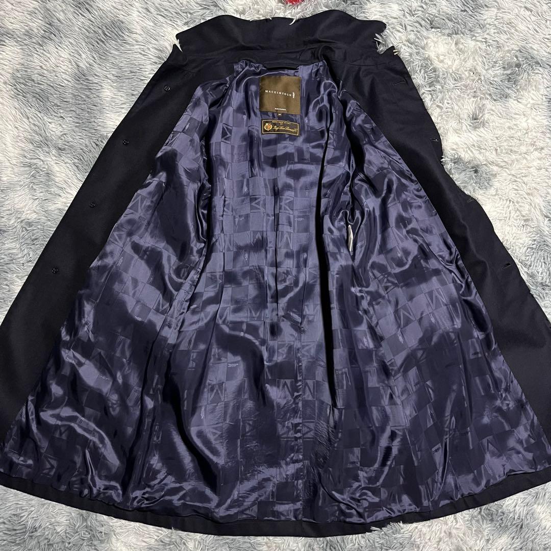 美品　マッキントッシュ ダンケルド ロロピアーナ　トレンチコート ネイビー　40