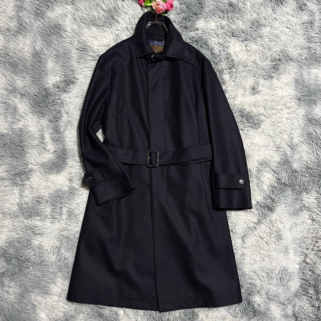 美品　マッキントッシュ ダンケルド ロロピアーナ　トレンチコート ネイビー　40