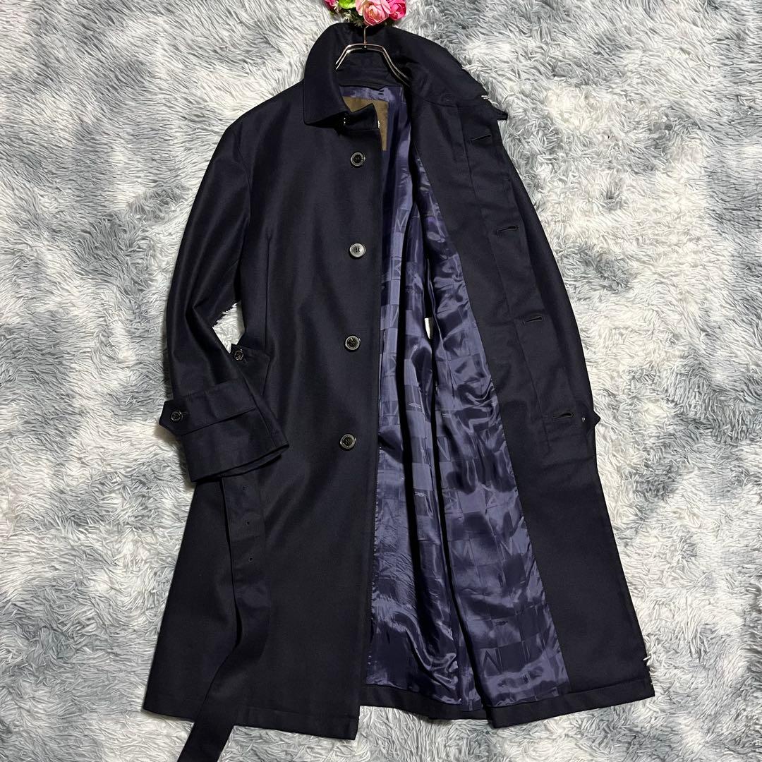 美品　マッキントッシュ ダンケルド ロロピアーナ　トレンチコート ネイビー　40