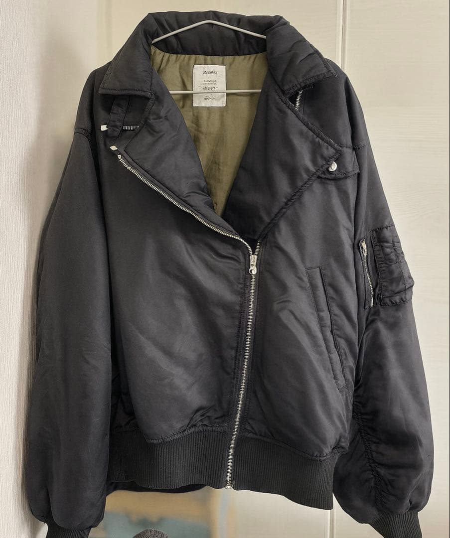 【takatoさん着用】jouetie ライダースma1ジャケット 黒