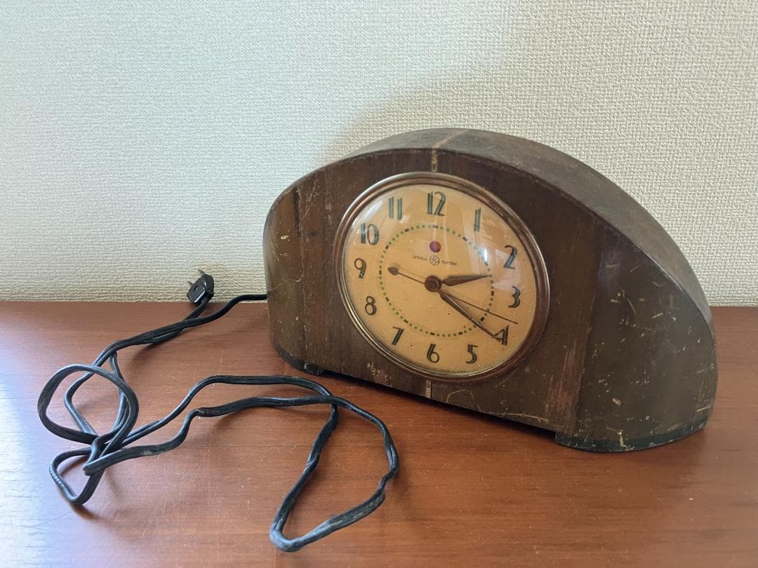 ジャンク品★アメリカ GE製 置き時計 ゼネラルエレクトリック 古着 US 雑貨