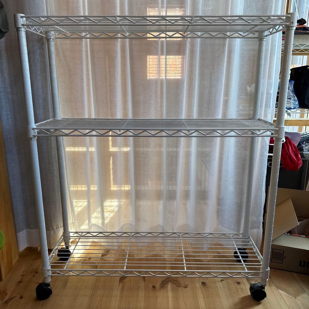 【Hiro】※2台目  ERECTA スチールラック（ホワイト）