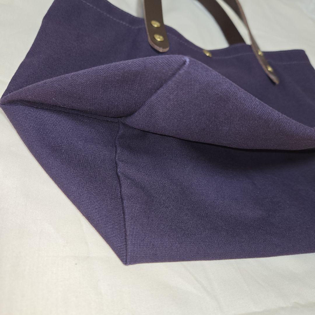 IL BISONTE ダークパープル トートバッグ