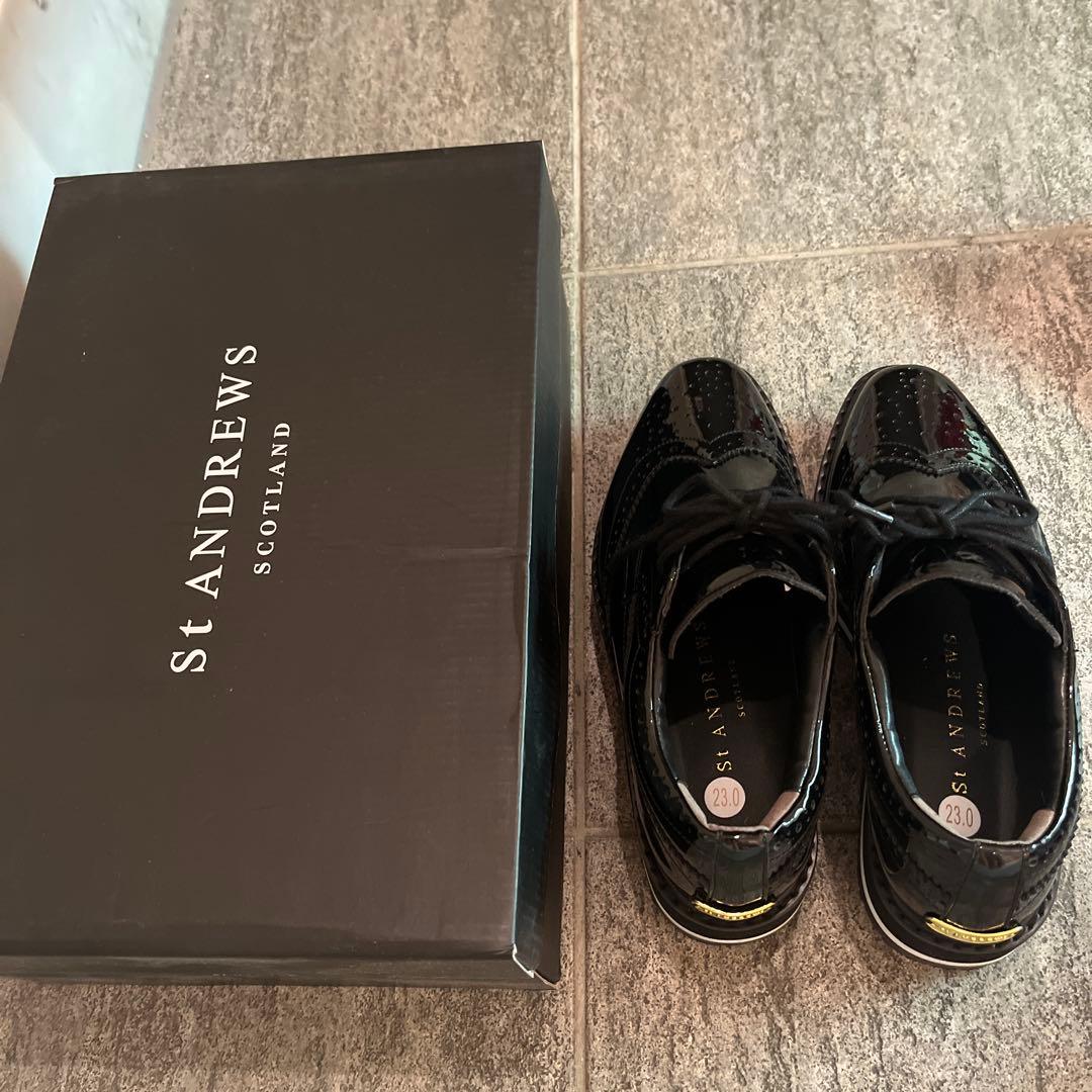セントアンドリュースゴルフシューズ　レディース23cm ブラック　美品