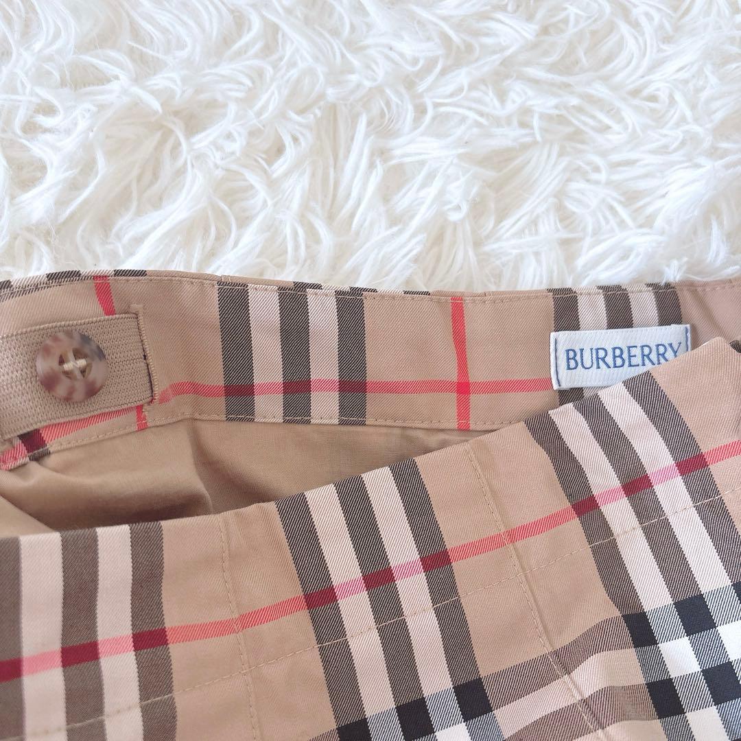 美品⭐︎バーバリー　ノバチェック　プリーツスカート　160 S〜M