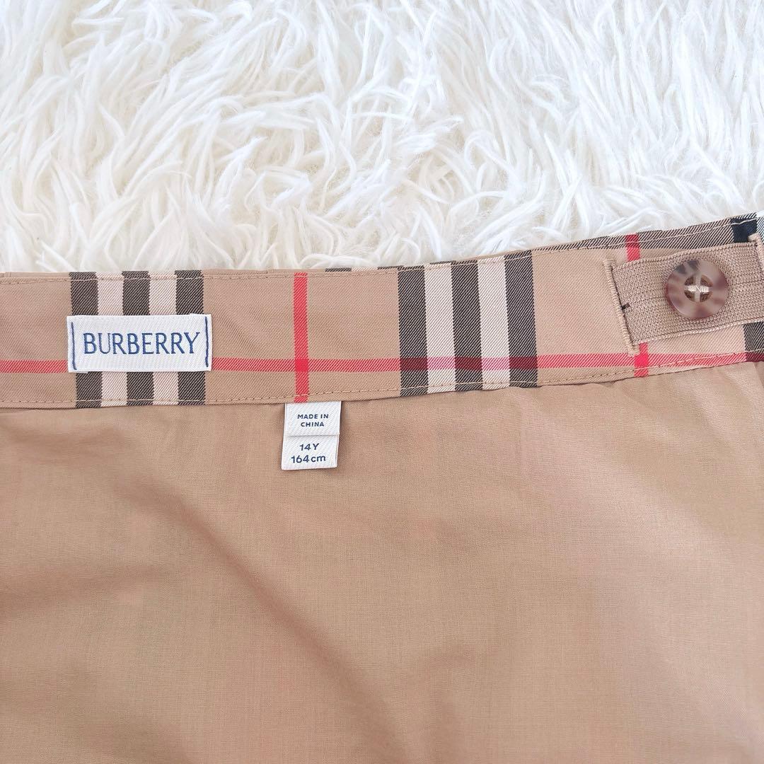 美品⭐︎バーバリー　ノバチェック　プリーツスカート　160 S〜M