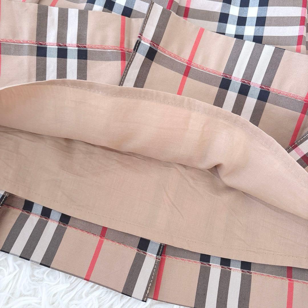 美品⭐︎バーバリー　ノバチェック　プリーツスカート　160 S〜M