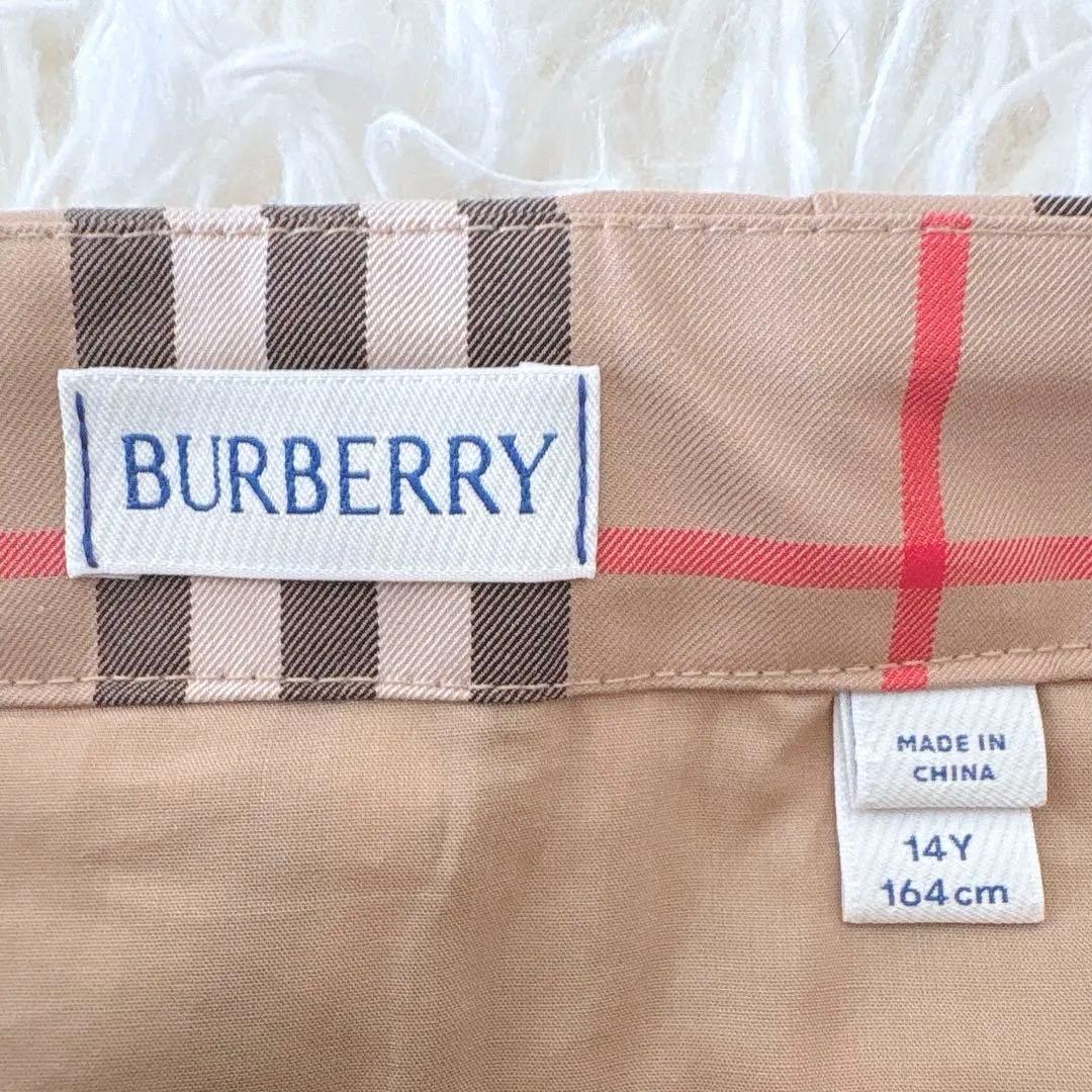 美品⭐︎バーバリー　ノバチェック　プリーツスカート　160 S〜M