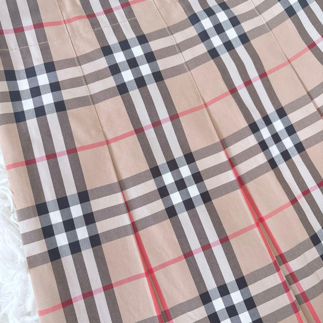 美品⭐︎バーバリー　ノバチェック　プリーツスカート　160 S〜M