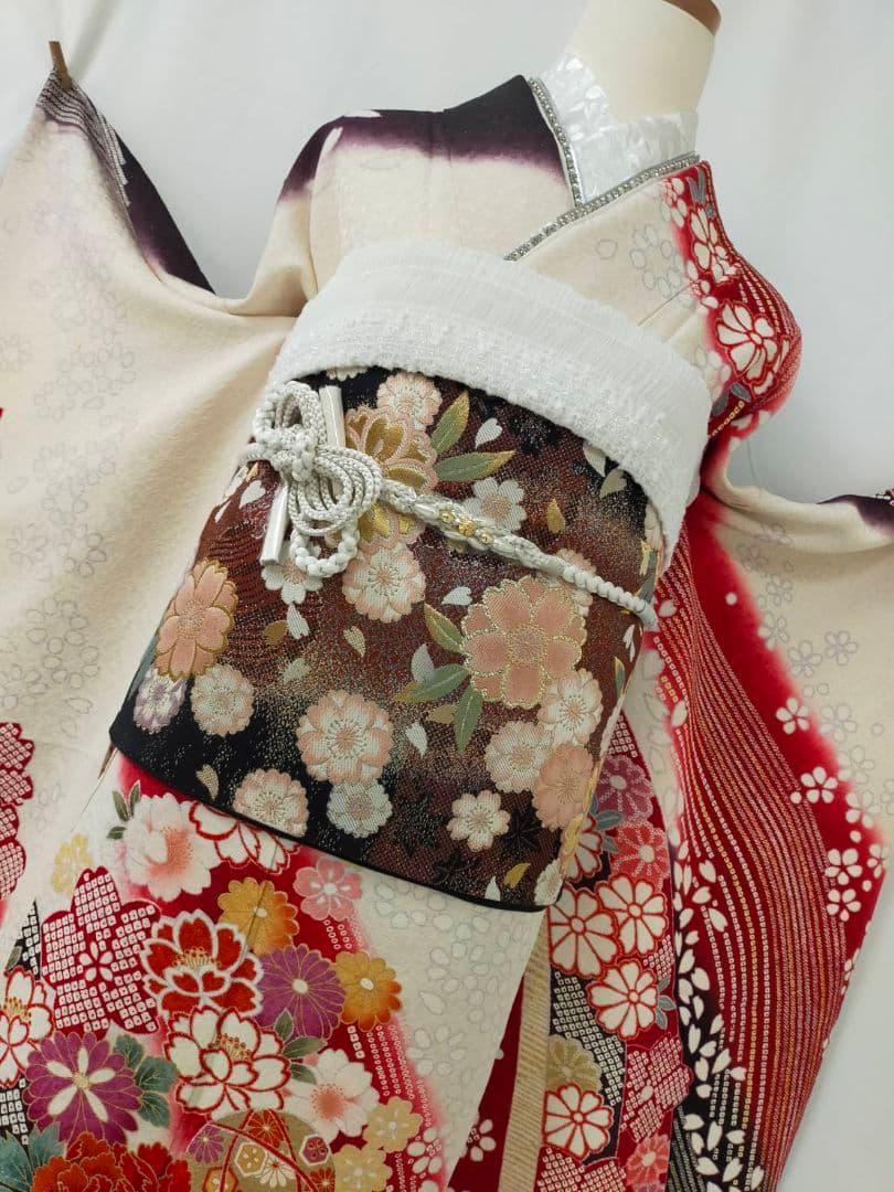 売約済み【WA-Modern】★★正絹　正統派　振袖7点フルセット★★