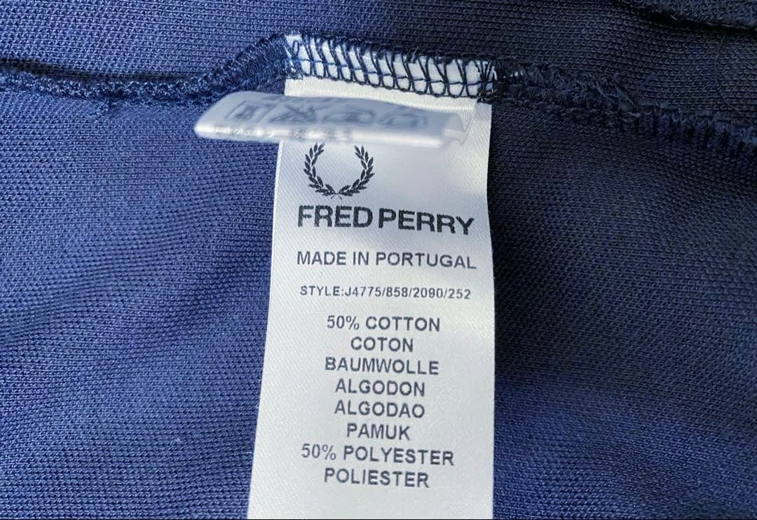 未使用　フレッドペリー ジャージ　トラックジャケット　ネイビー