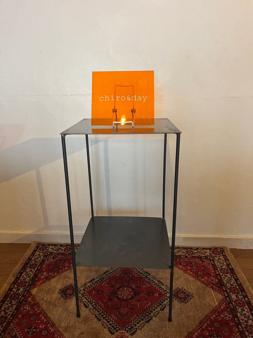 アイアン台　シンプル　無骨　植物棚　ディスプレイ棚