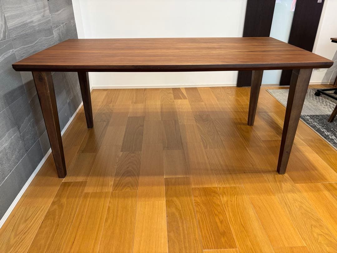 ウォールナット材 長方形ダイニングテーブル