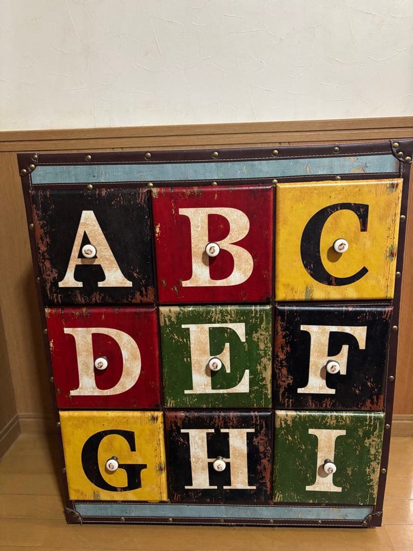 週末値下げ！アンティーク調　チェスト　アルファベット　ABC♪