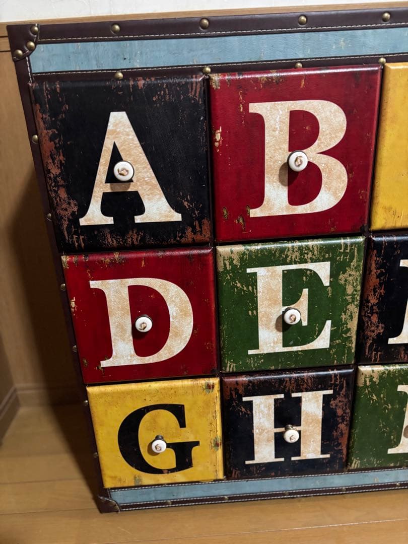 週末値下げ！アンティーク調　チェスト　アルファベット　ABC♪