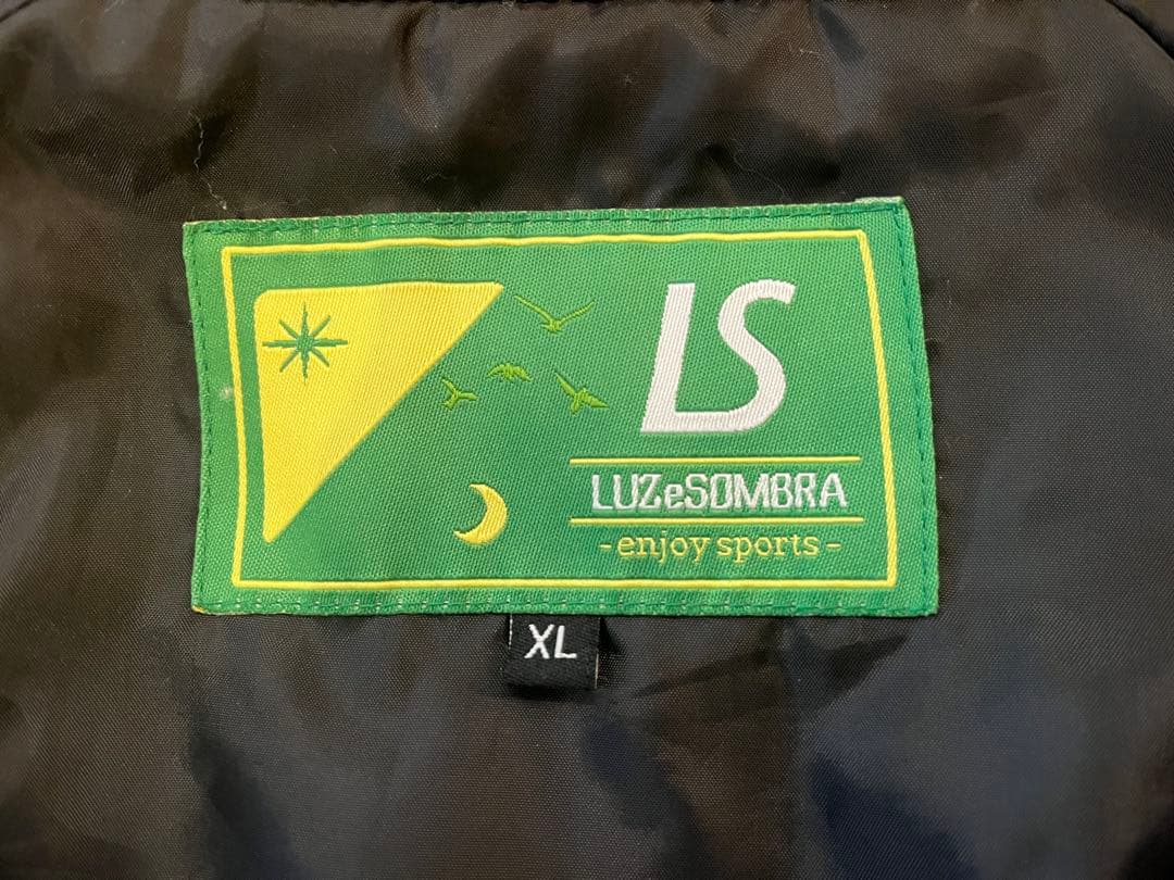 【LUZ e SOMBBRA】中綿ハーフジップピステ XL ブラック×グレー