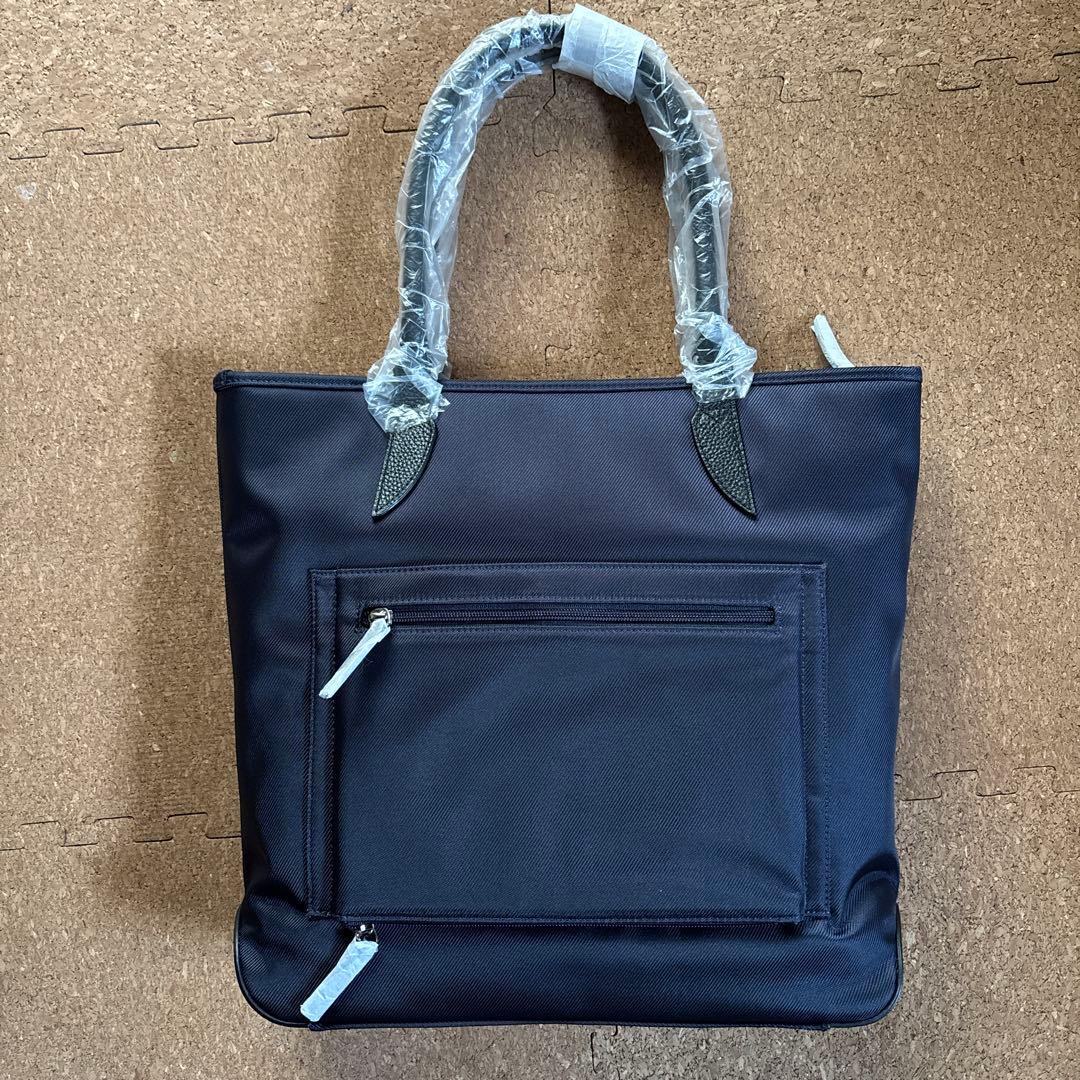 TABITUS 縦型 ビジネス トートバッグ (ネイビーブラック)