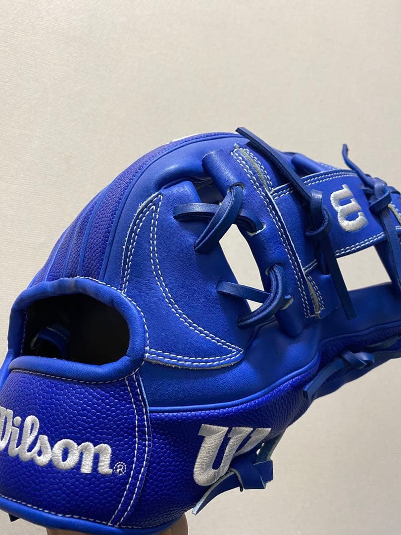 Wilson ウィルソン　内野手用　軟式グローブ 青　D-MAX
