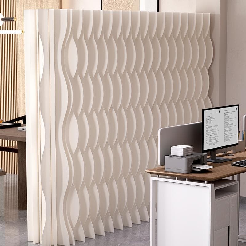 折りたたみパーテーション間仕切り高さ2ｍ長さ1ｍ-2ｍ組立不要目隠し区切り