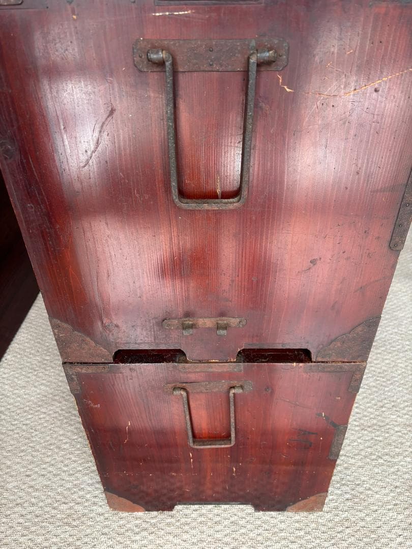 アンティーク家具 昭和レトロ 重ね箪笥 和たんす 収納箪笥