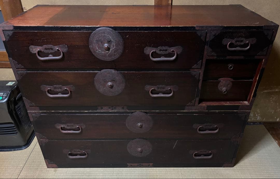 アンティーク家具 昭和レトロ 重ね箪笥 和たんす 収納箪笥