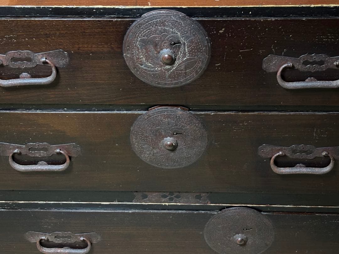 アンティーク家具 昭和レトロ 重ね箪笥 和たんす 収納箪笥