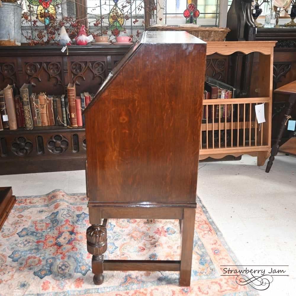 L3710-84 英国アンティーク オーク ライティングビューロー デスク